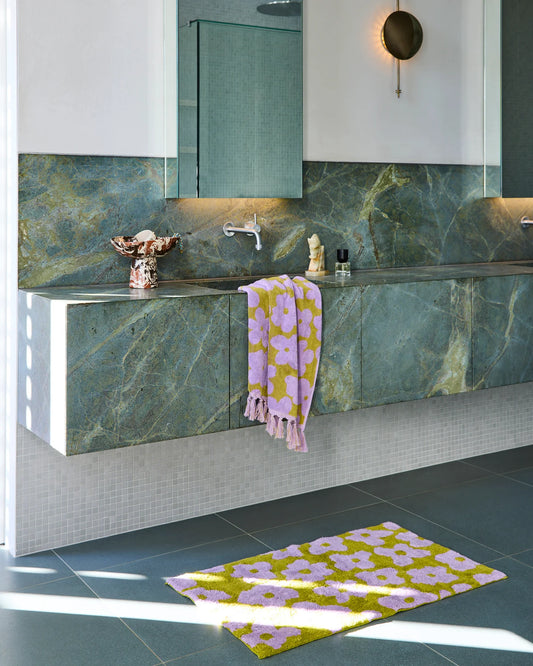 Big Flower Bath Mat