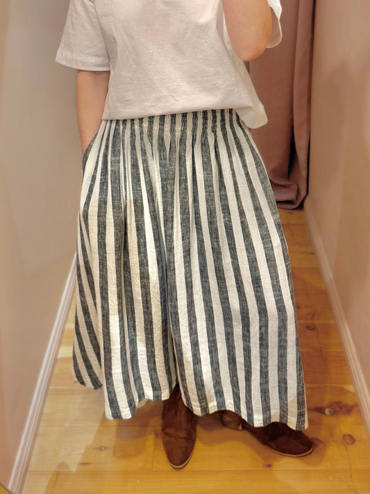 Elsie Skirt Black Stripe