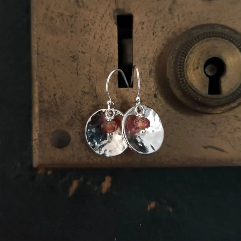 Dome + Precious Stone Earring