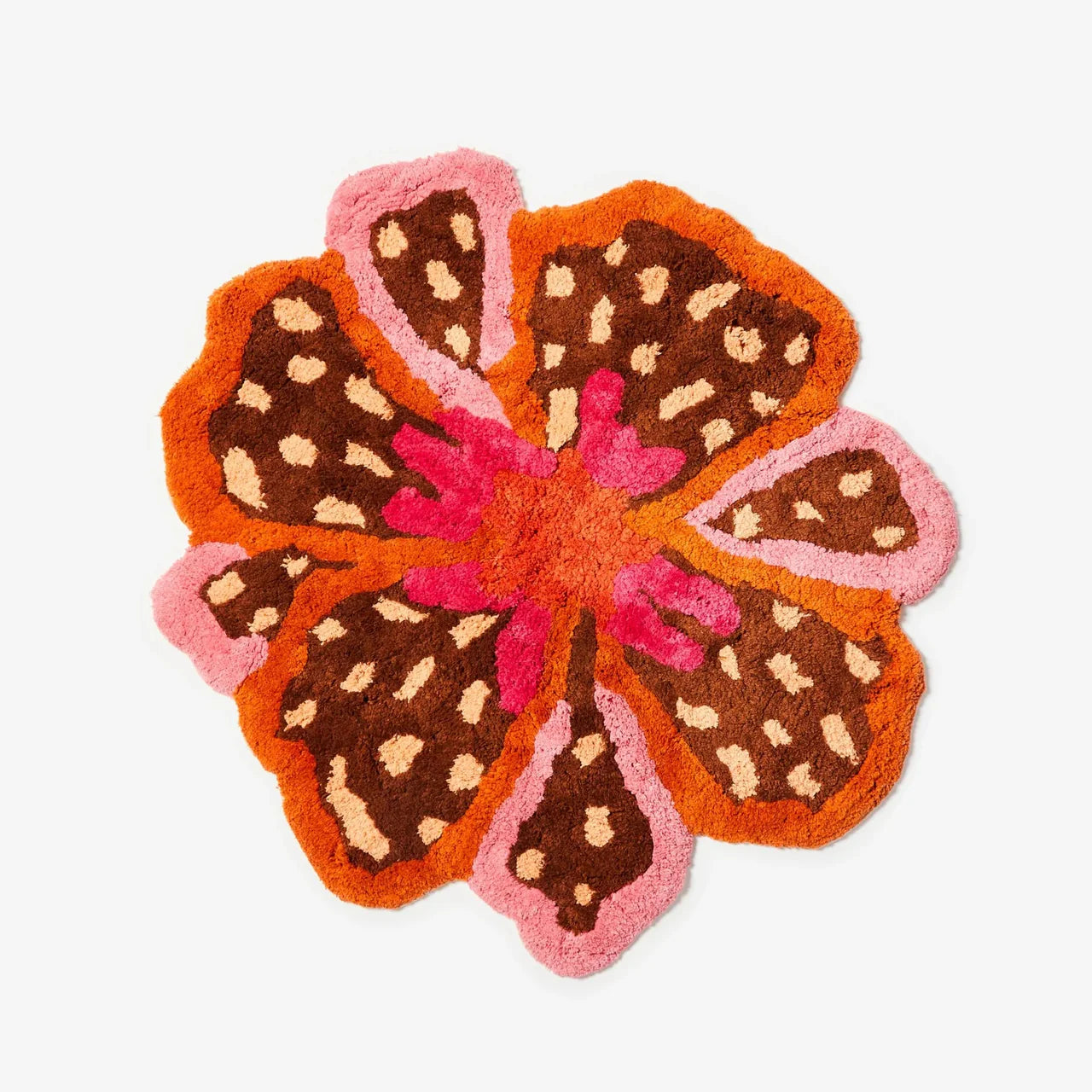 Pink Flower Bath Mat