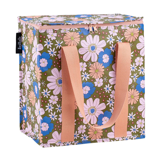 Cooler Bag Blue Flowers