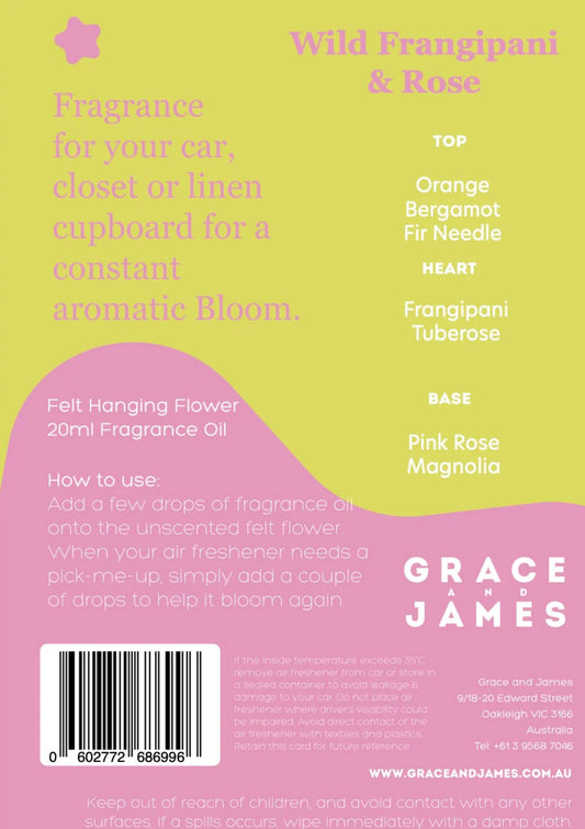 Frangipani + Rose Bloom Air Freshener