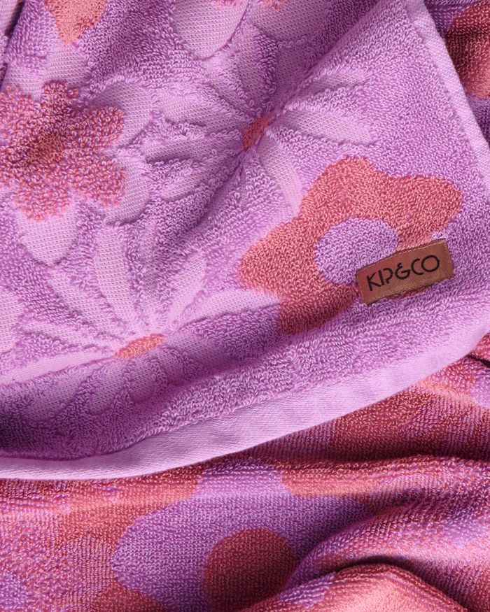 Peach Fleur Hand Towel