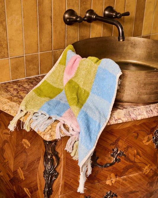 Corfu Tartan Hand Towel