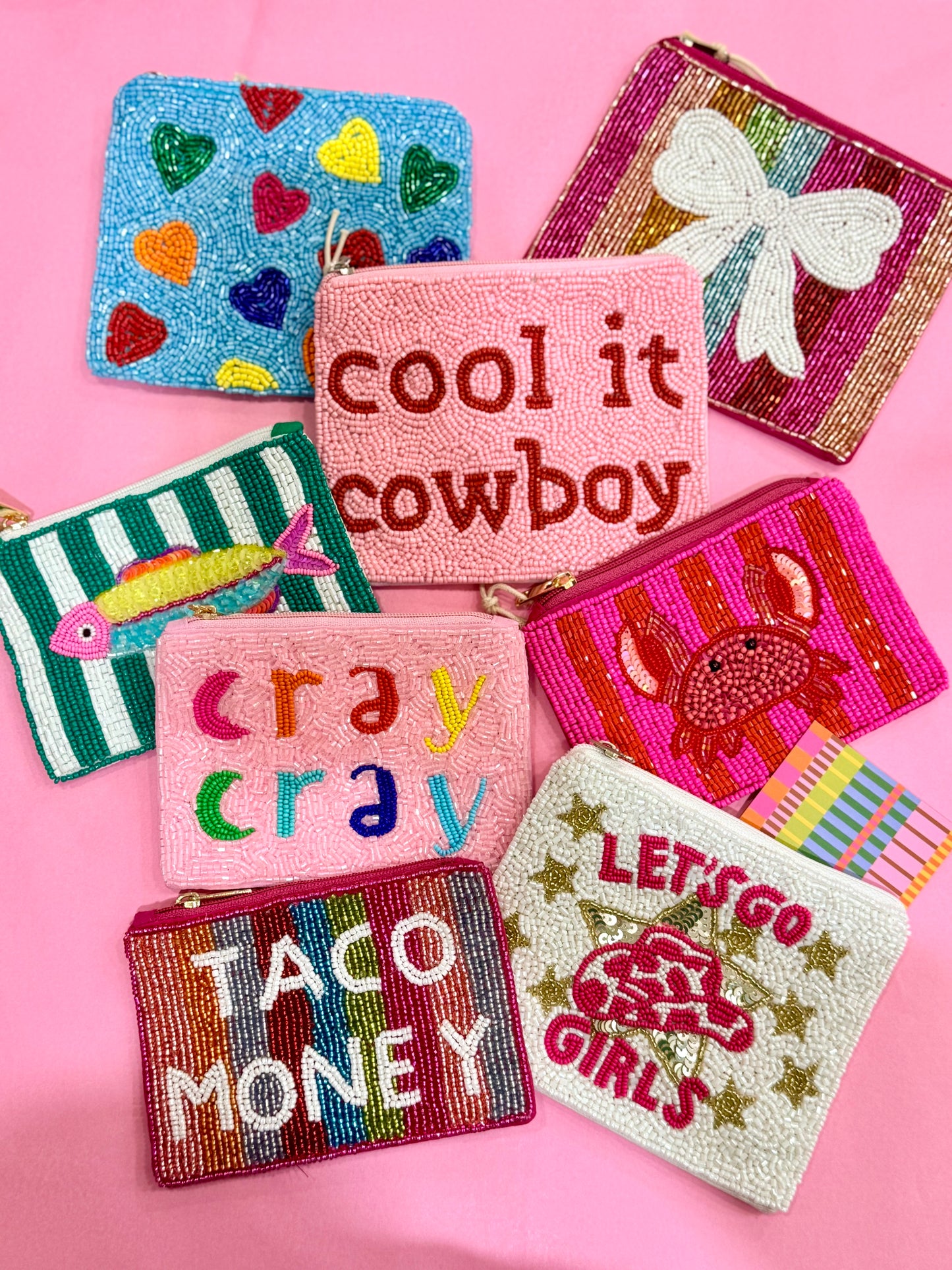 Cool It Cowboy Beaded Coin Purse