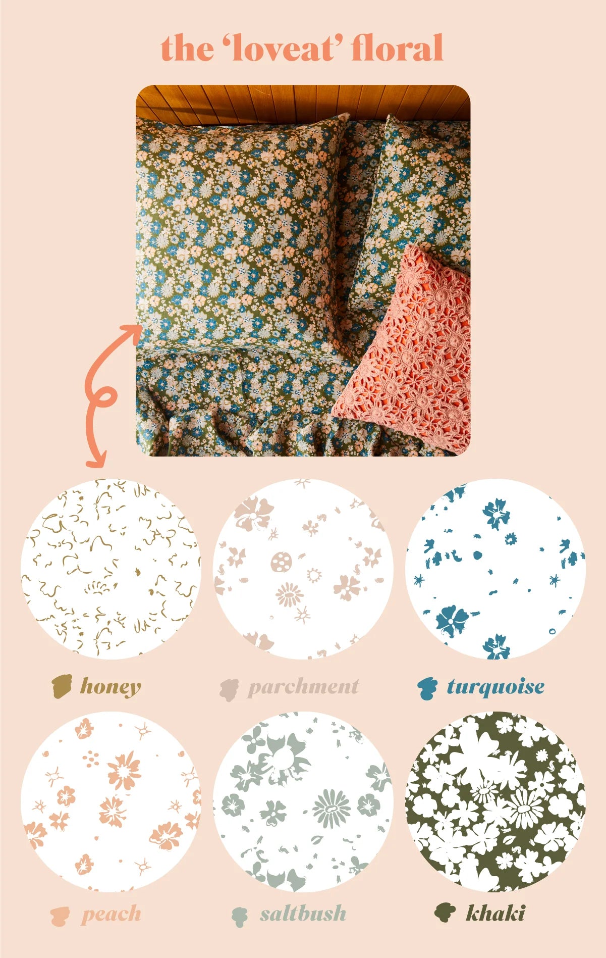 Loveat Khaki Linen Quilt Cover