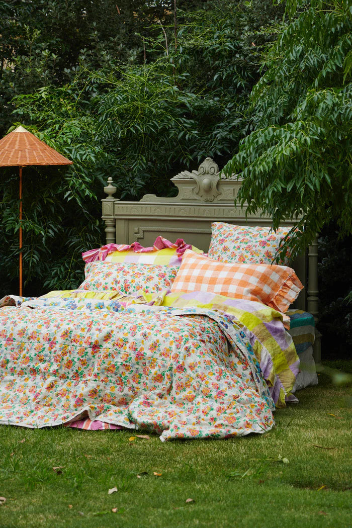 Wilma Floral Euro Pillowcase Set