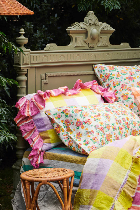Wilma Floral Euro Pillowcase Set
