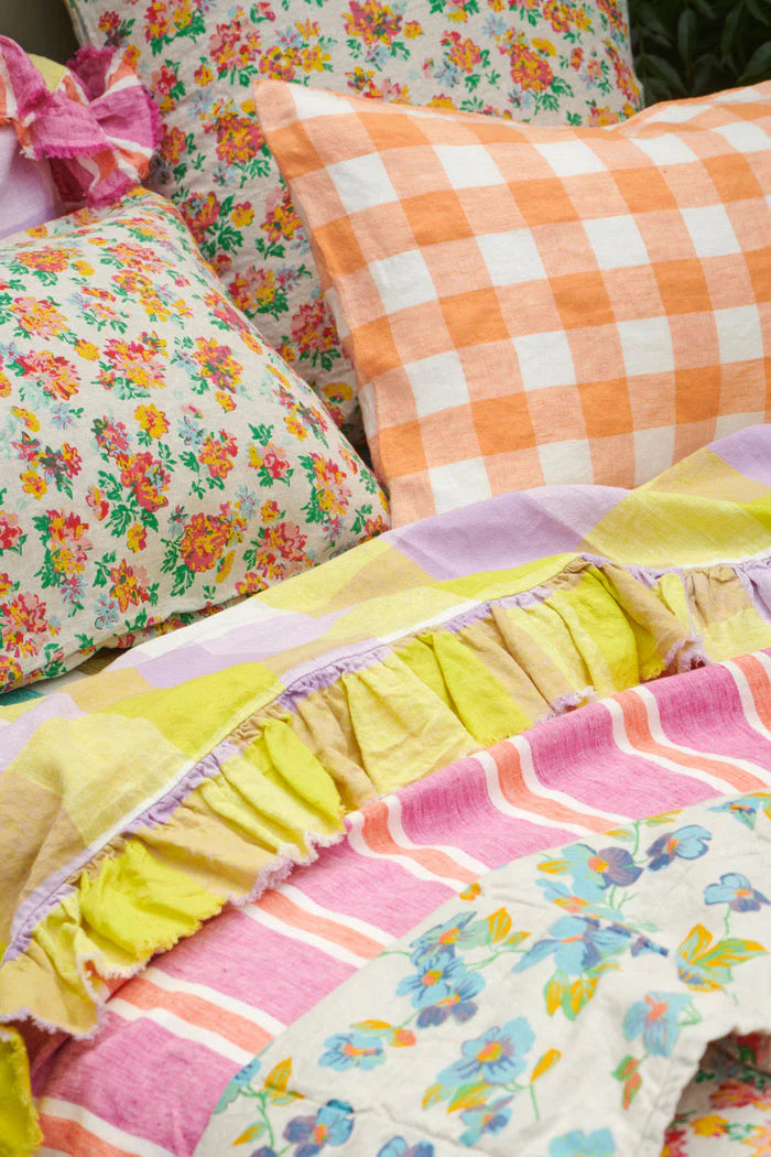 Wilma Floral Euro Pillowcase Set