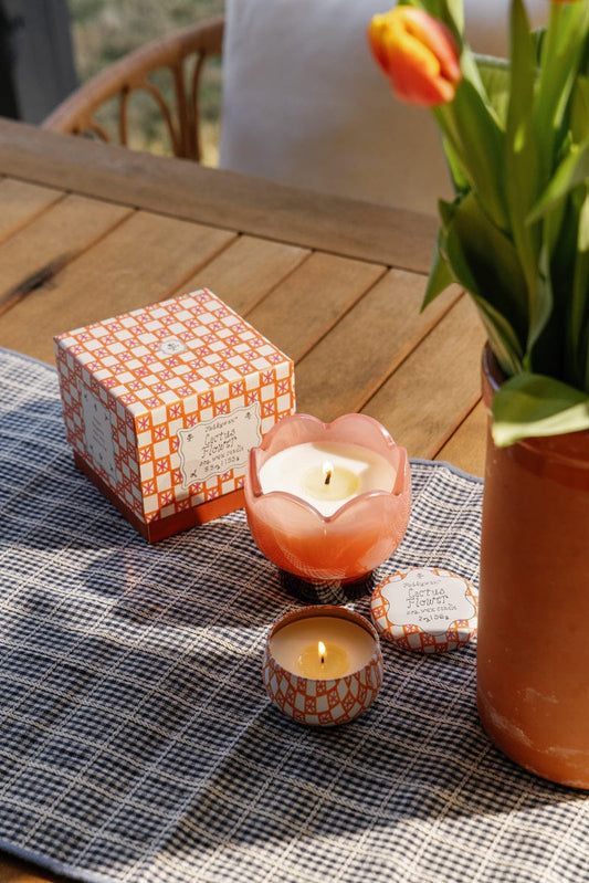 Cactus Flower Tulip Candle