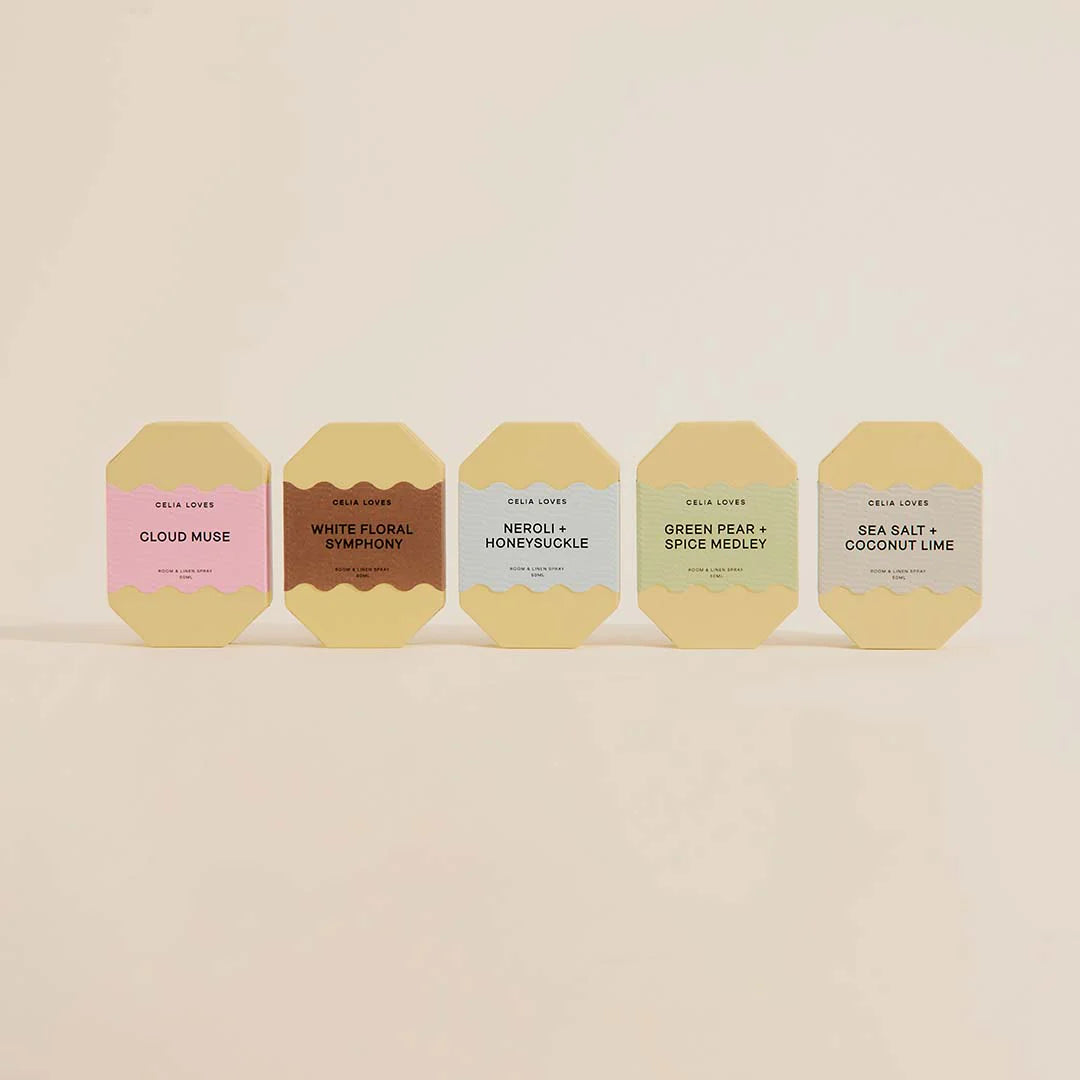 Green Pear + Spice Medley Room + Linen Spray