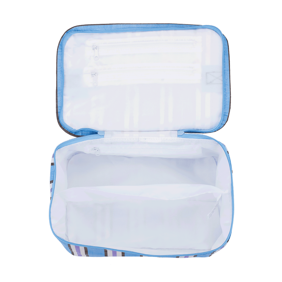 Stash Bag Choc Blue Stripe