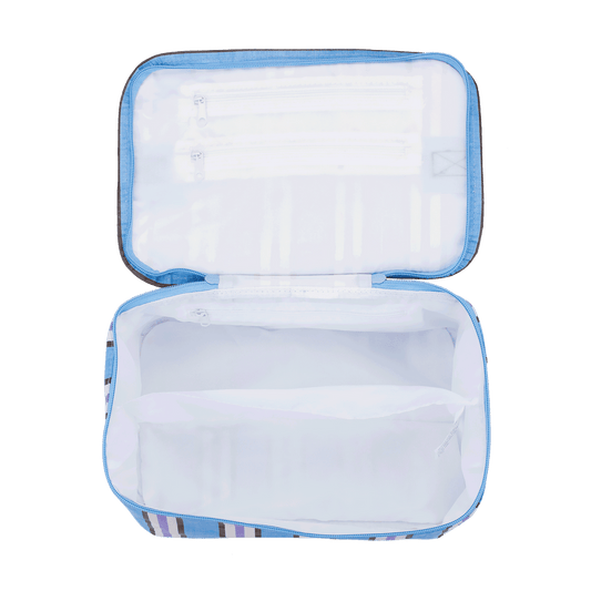 Stash Bag Choc Blue Stripe