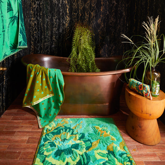 Eliza Bath Mat Spring Green