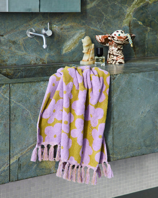 Big Flower Hand Towel