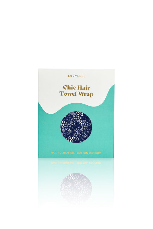 Indigo Distressed Riva Hair Towel