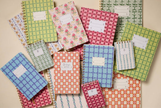 Tulip Journal - Orange Check