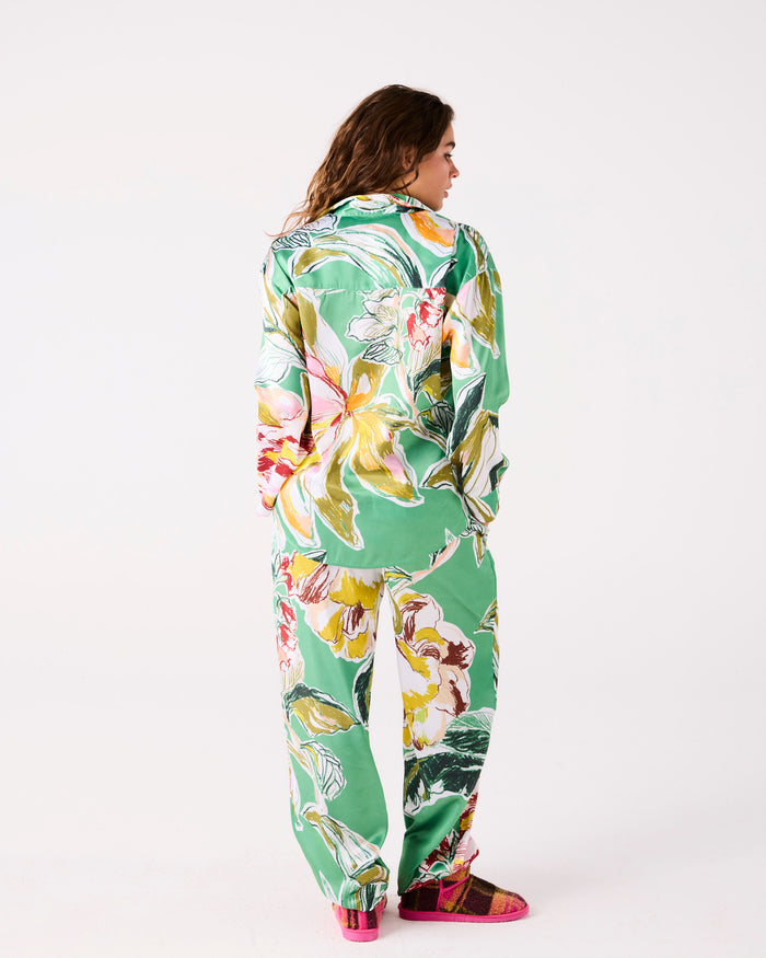 Somerset Green Satin Pyjama Set