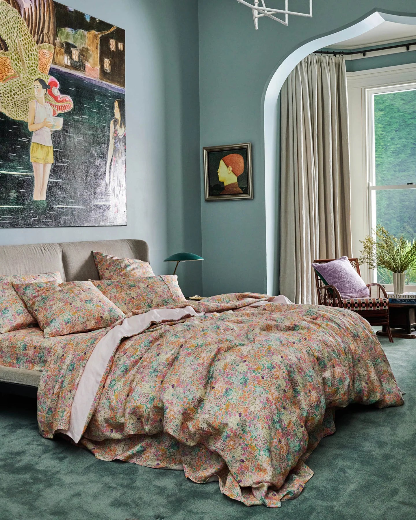 Little Bit Ditsy Linen Quilt Cover