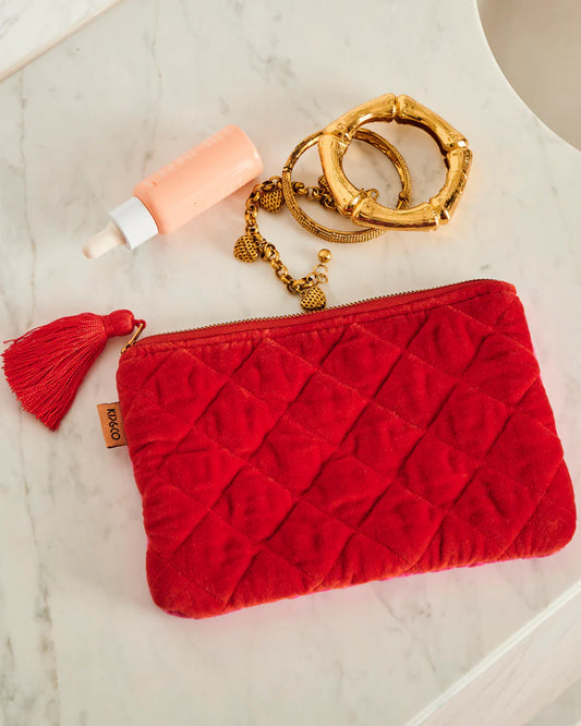 Me + You Velvet Cosmetics Purse