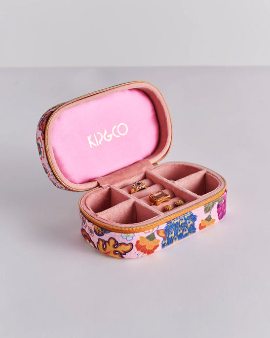 Lyon Travel Velvet Jewellery Box