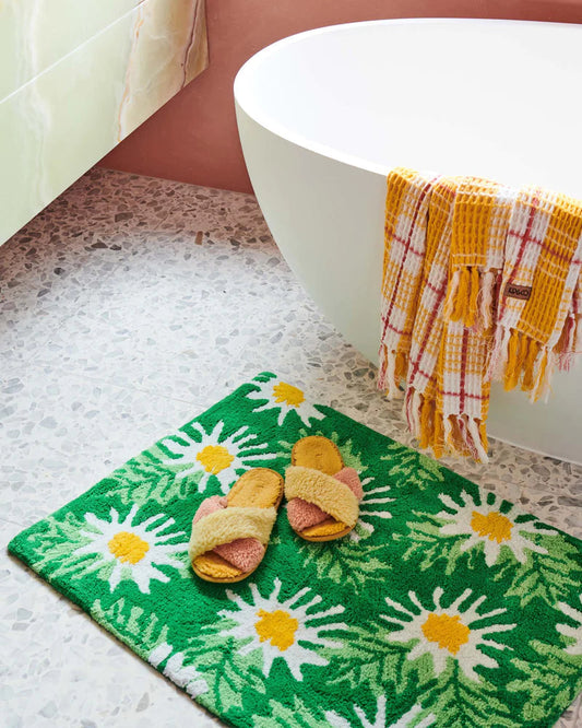 Daisy Garden Bath Mat