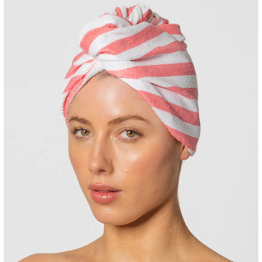 Pink Cabana Riva Hair Towel