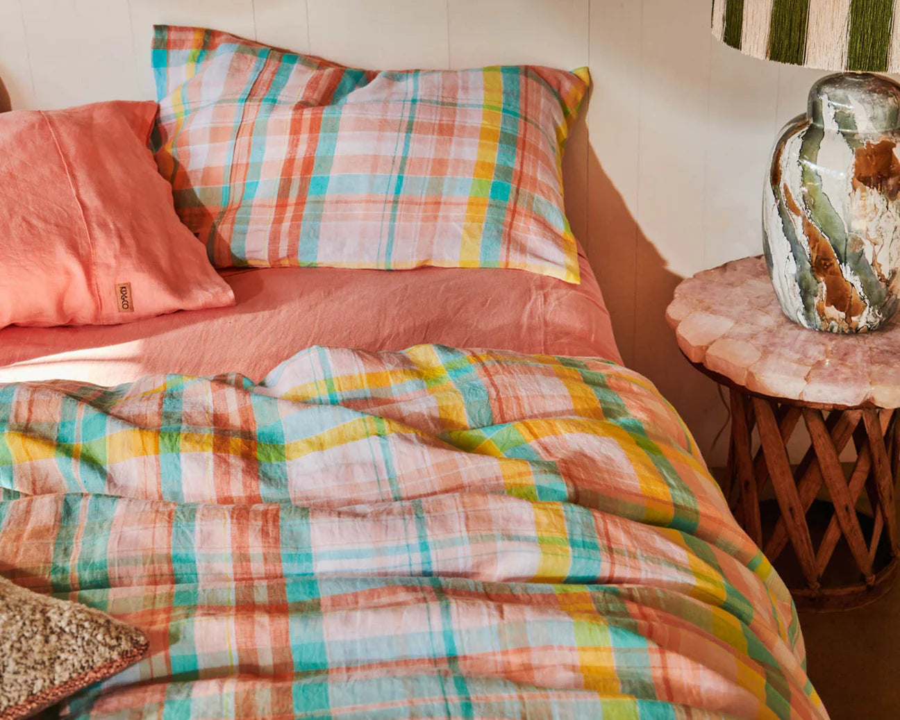 Paradise Tartan Pillowcase Set