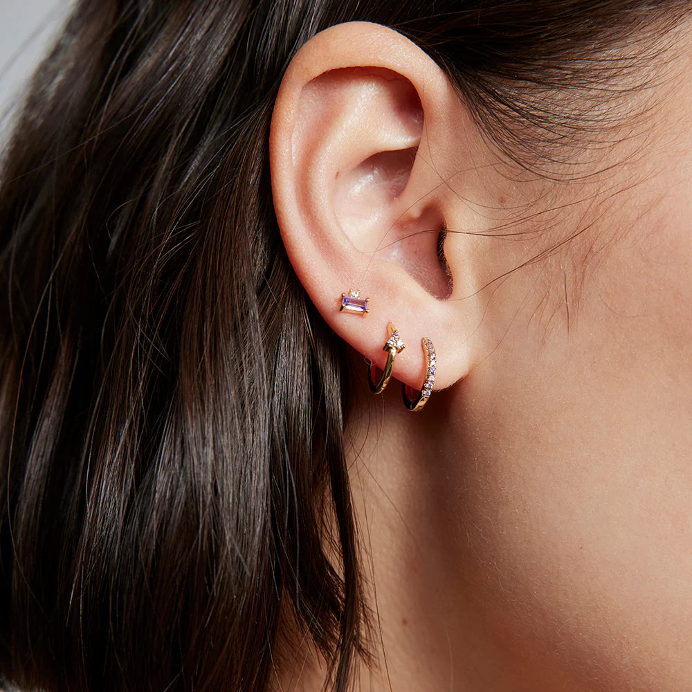 Emi Studs Purple
