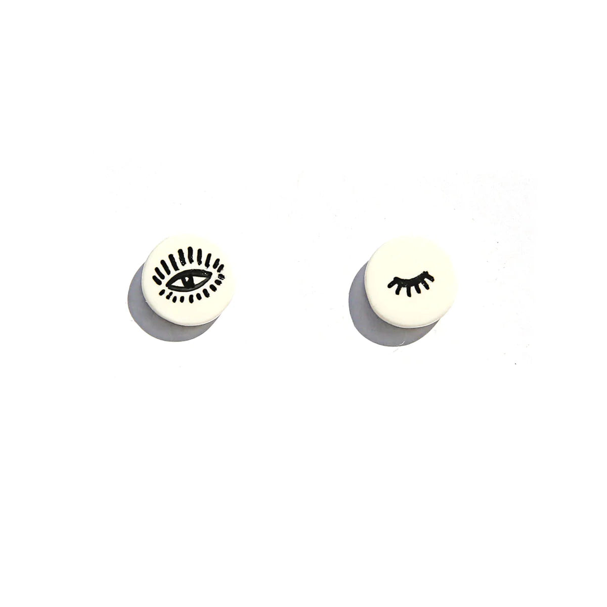 Handpainted Wink Studs