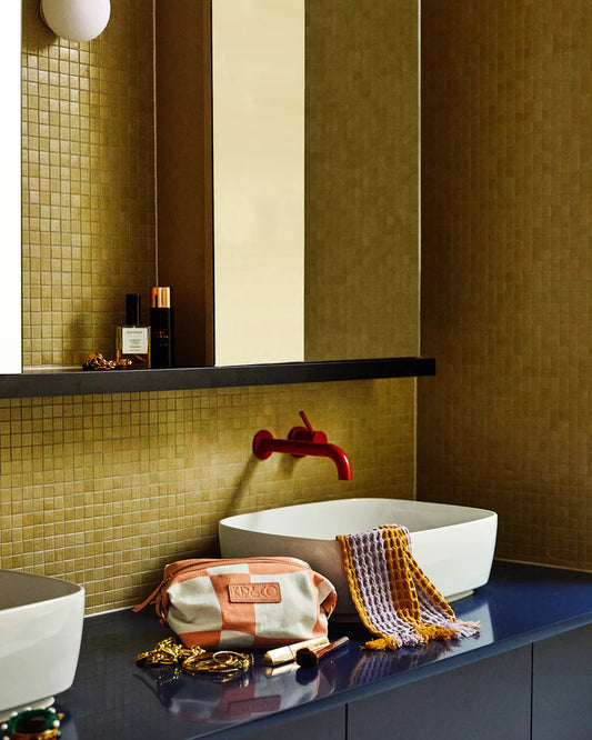 Checkerboard Toiletry Bag