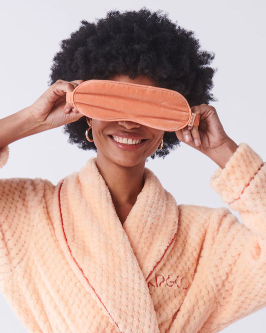 Terracotta Velvet Eye Mask