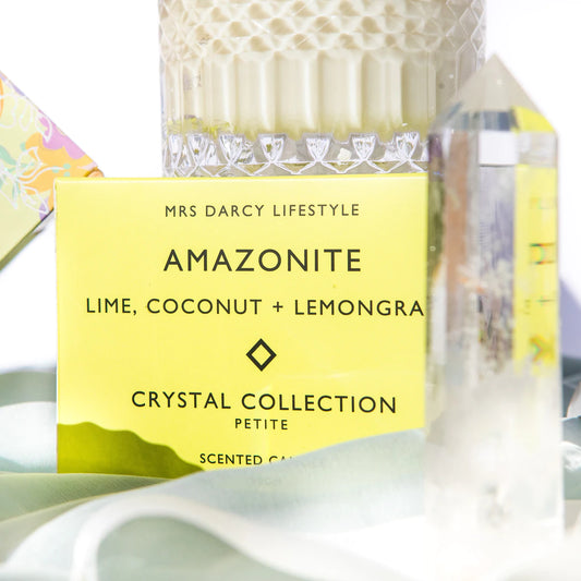 Candle Amazonite - Lime, Coconut + Lemongrass (Petite)
