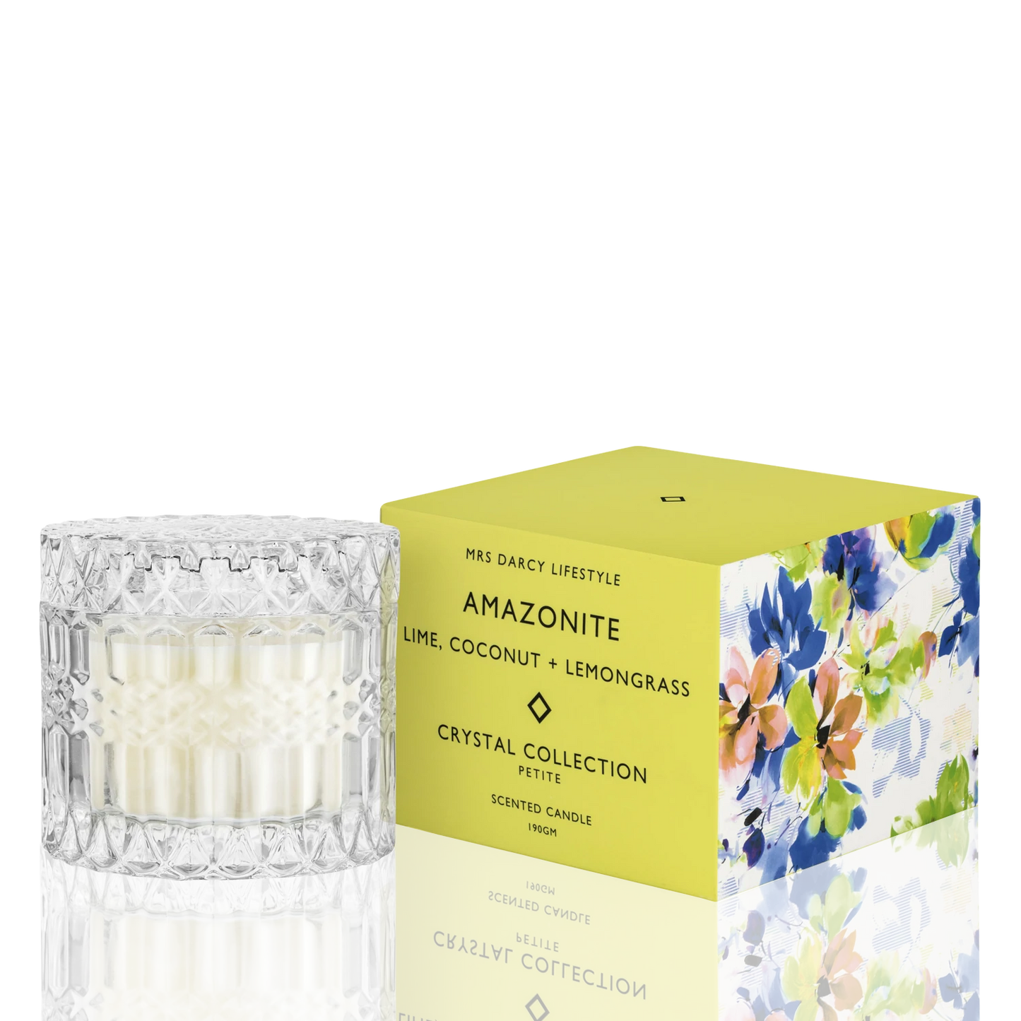 Candle Amazonite - Lime, Coconut + Lemongrass (Petite)