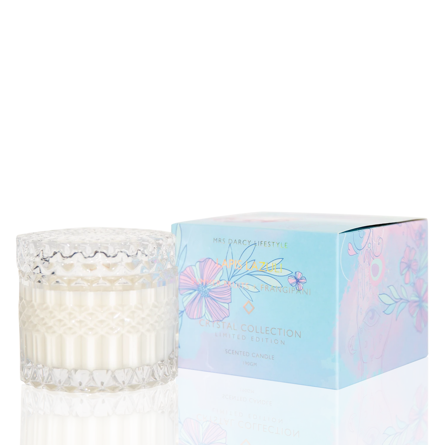 Candle Lapis Lazuli - Summer Fruits + Frangipani (Petite)