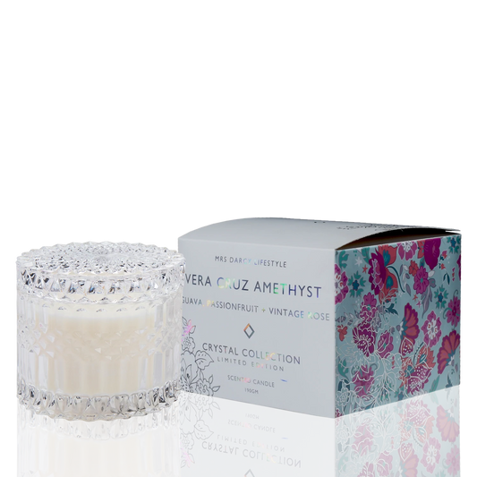 Candle Vera Cruz Amethyst - Guava, Passionfruit + Vintage Rose (Petite)