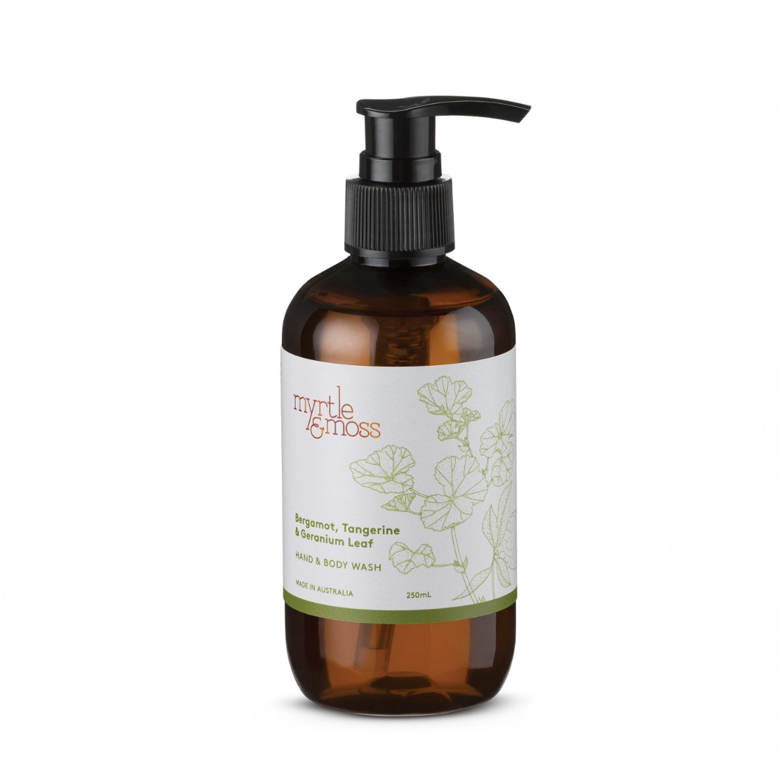 Mini Hand + Body Wash - Bergamot Rind, Tangerine + Geranium Leaf 250mL