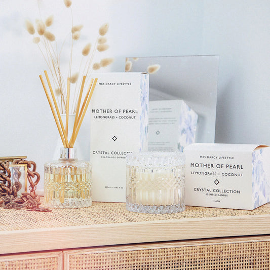 Candle Mother Of Pearl - Lemongrass + Coconut