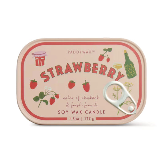 Strawberry Tin Candle
