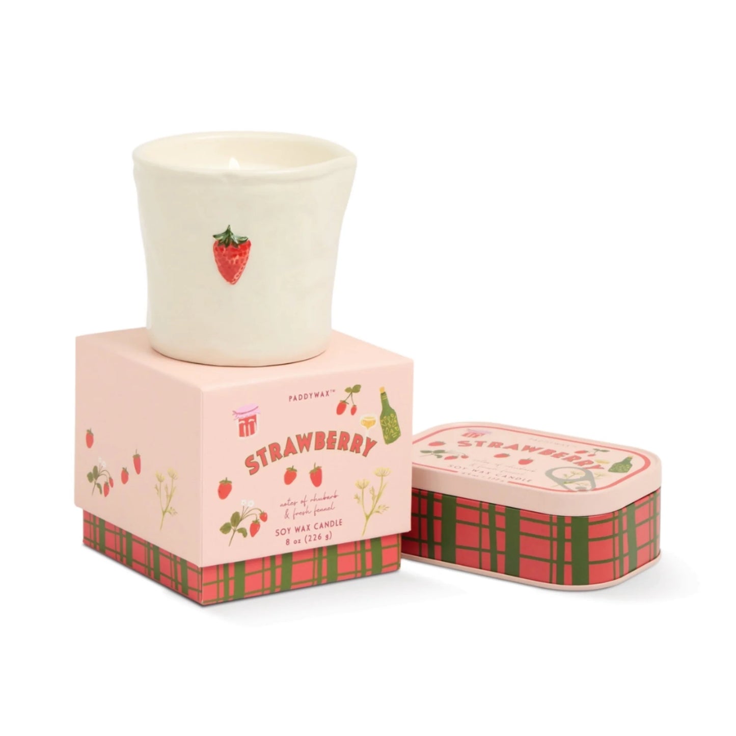 Strawberry Tin Candle