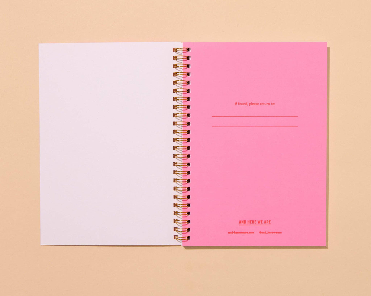Letterpress A5 Spiral Notebook - Blume Quilt