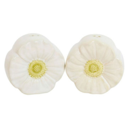 Flower Salt & Pepper White