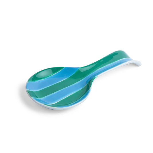 Cornflower + Green Spoon Rest