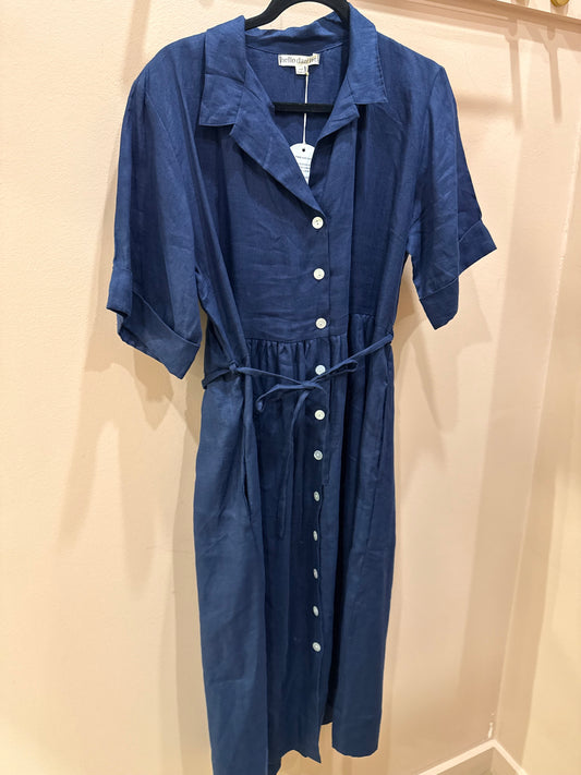 Clover Dress Navy SM