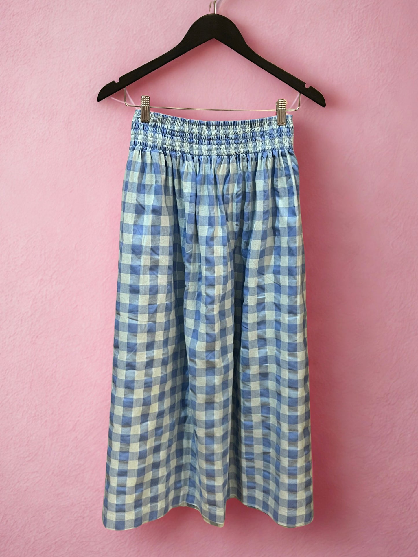 Elsie Skirt Blue Check