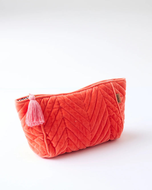 Poppy Queen Velvet Toiletry Bag
