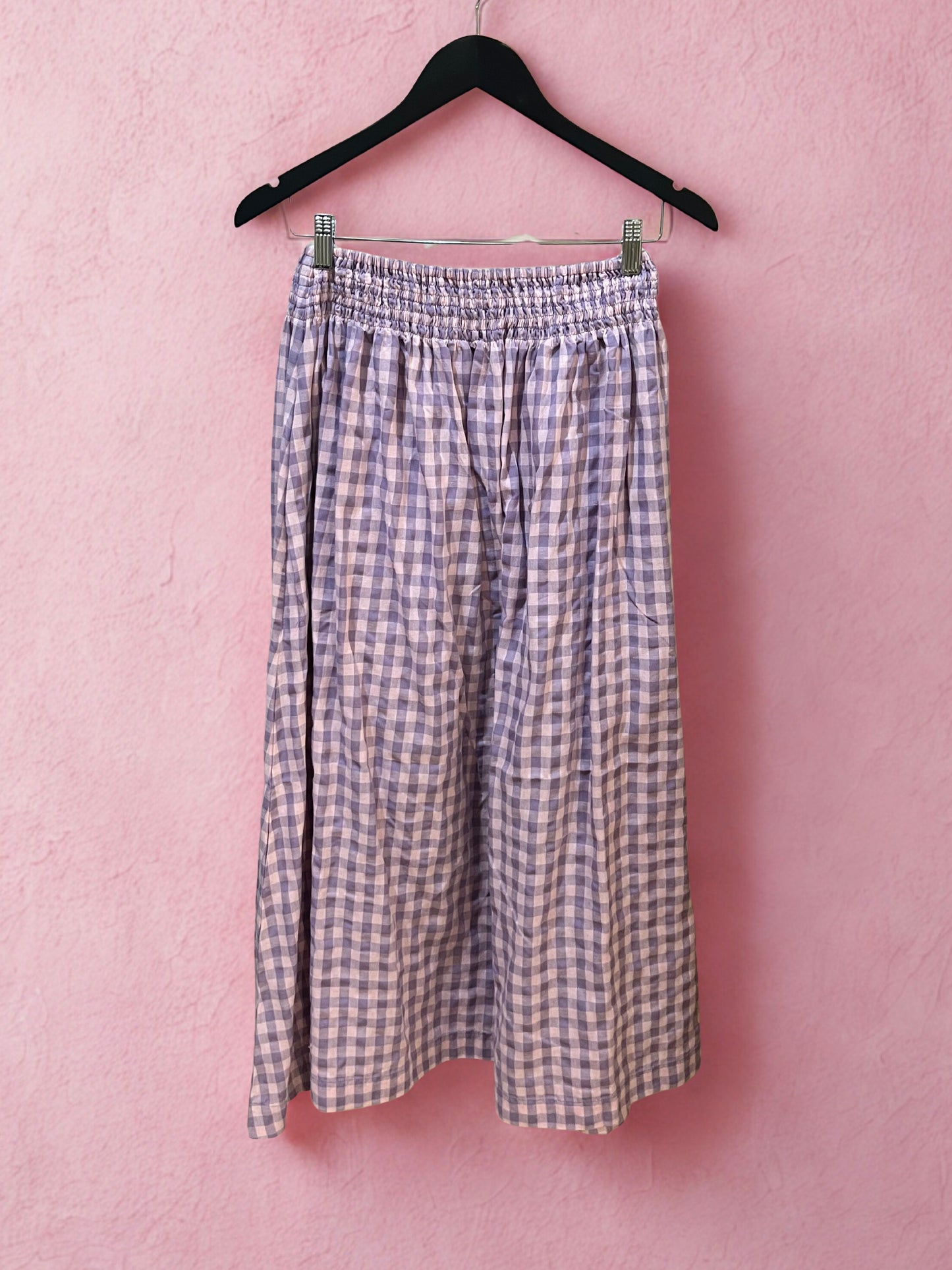 Elsie Skirt Lilac Check