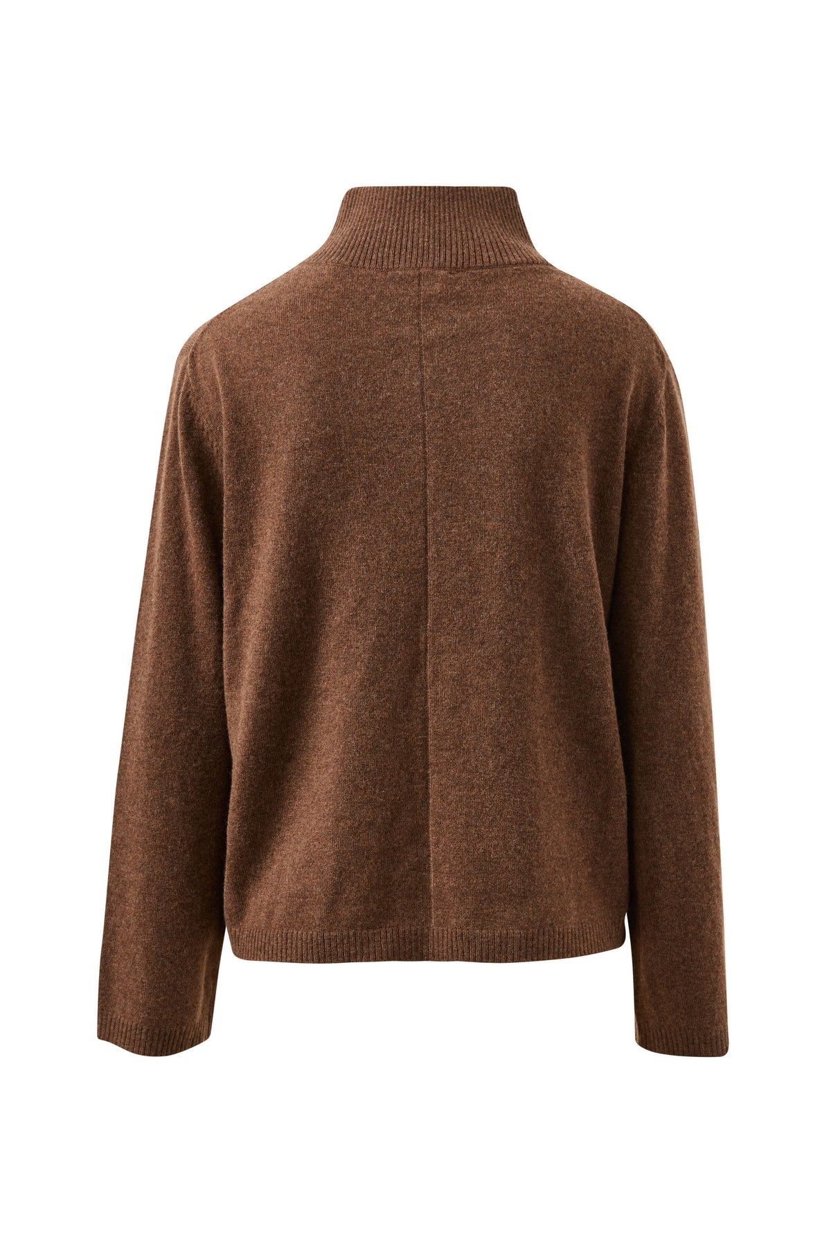 Brown sweater on a white background