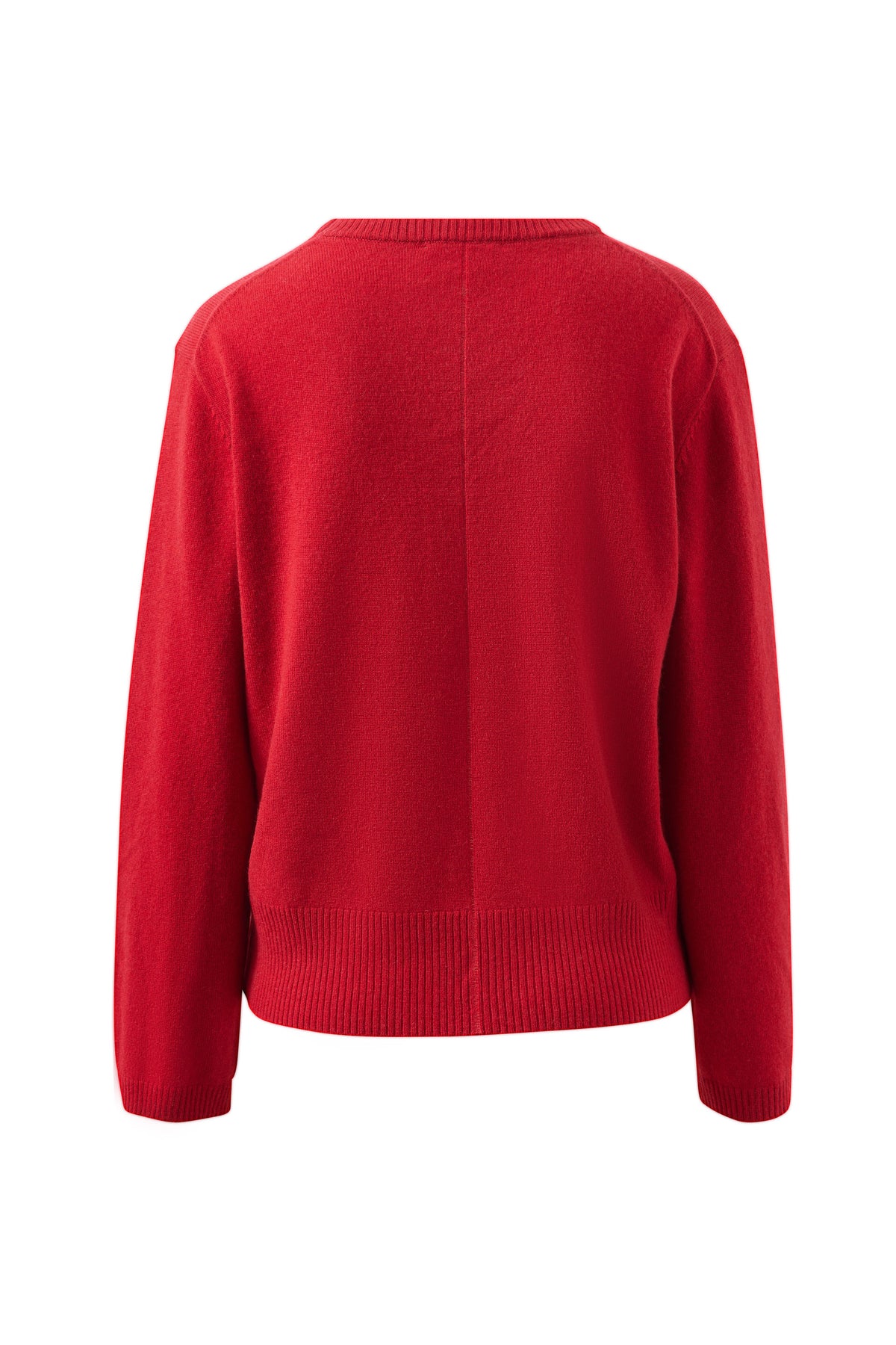 Red sweater on a white background