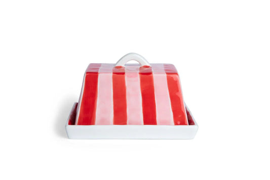 Pink + Red Butter Dish
